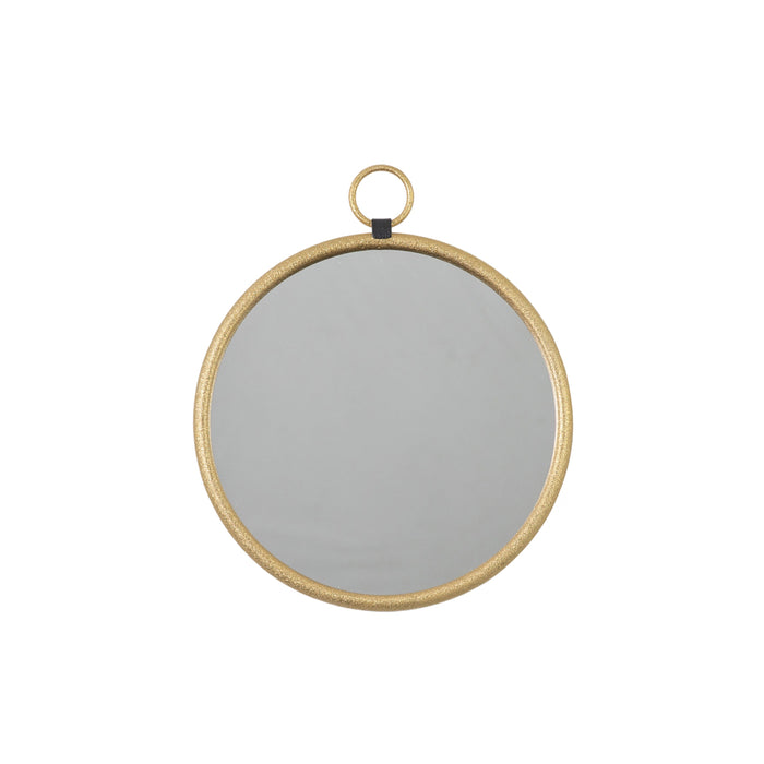 Bayswater Gold Round Mirror