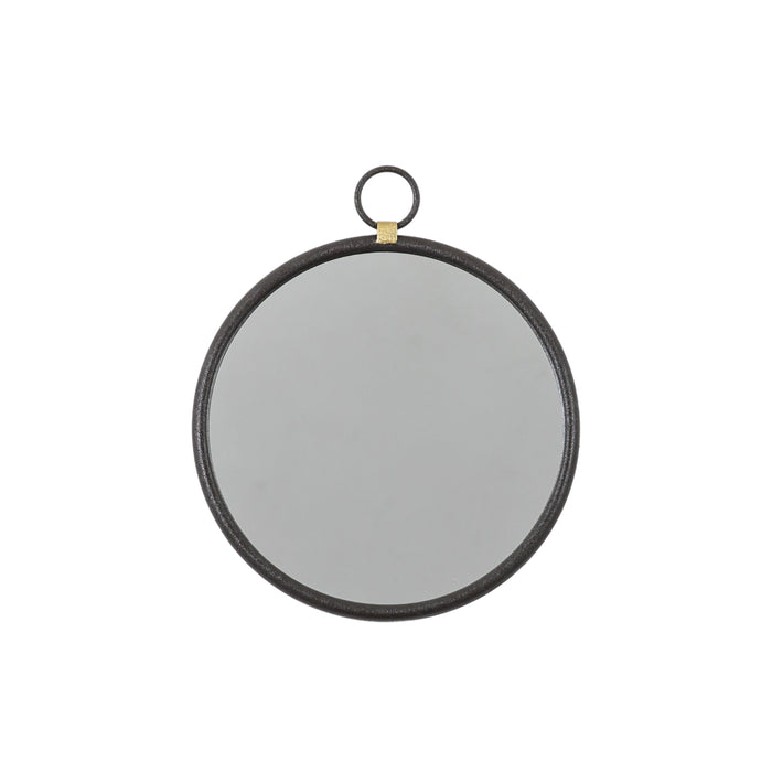 Bayswater Black Round Mirror