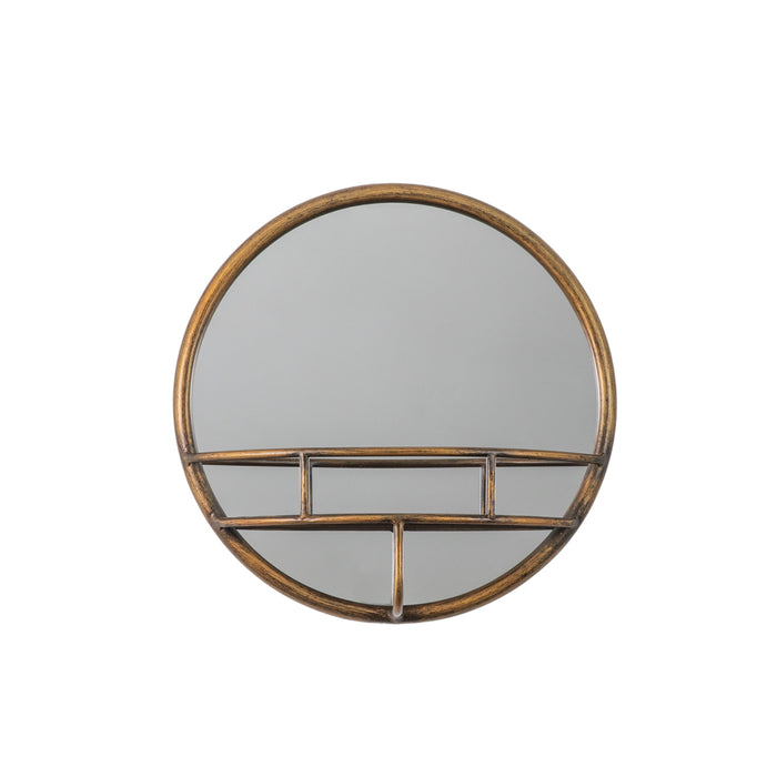 Milton Round Mirror Bronze