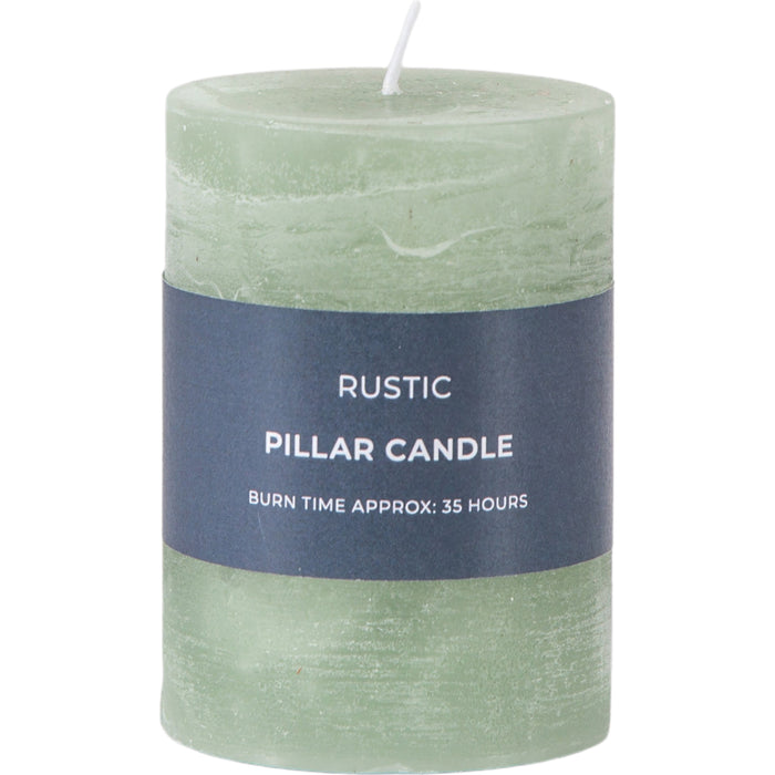 Pillar Candle Rustic Sage (Two Pack)