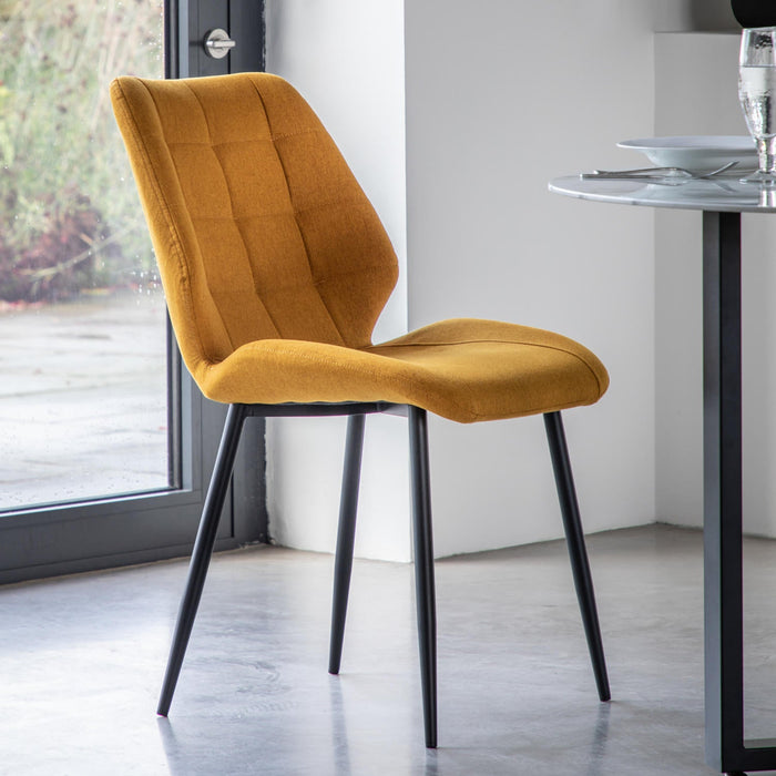 Manford Dining Chair Saffron (Two Pack)