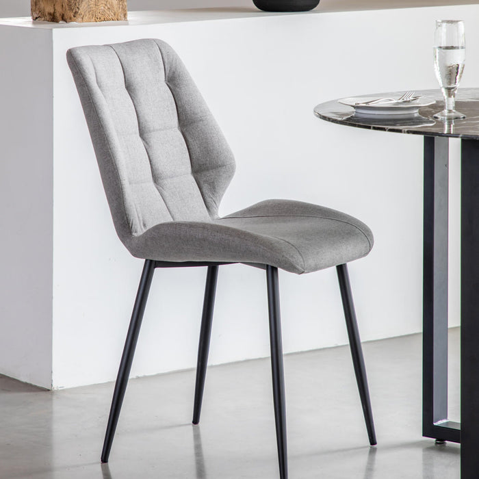 Manford Dining Chair Light Grey (