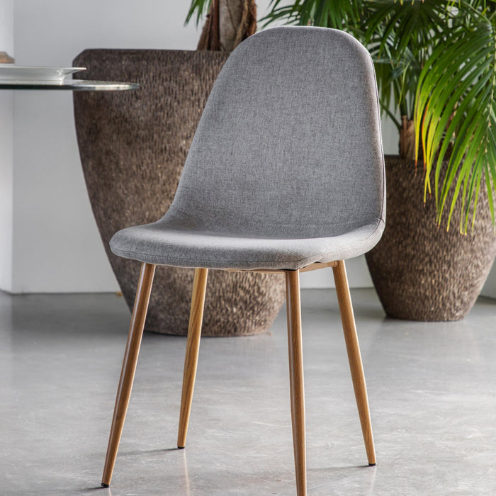 Millican Dining Chair Oak / Light Grey (