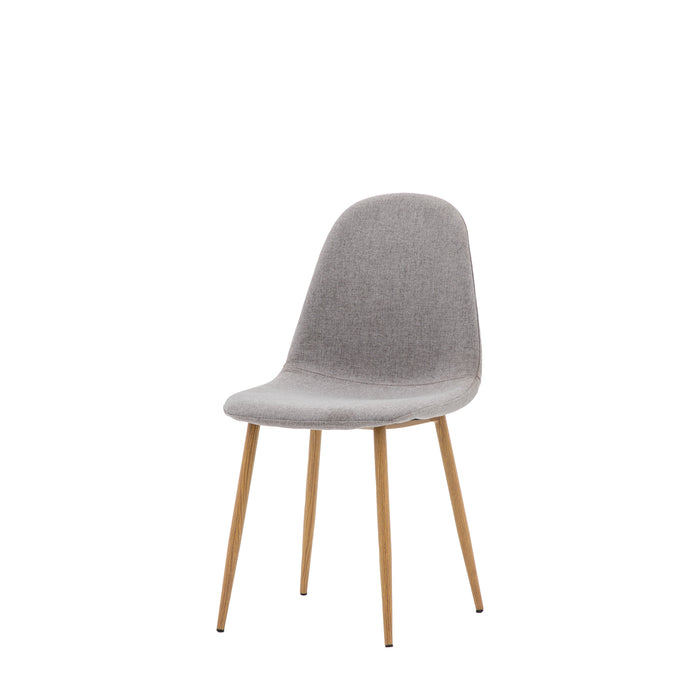 Millican Dining Chair Oak / Light Grey (