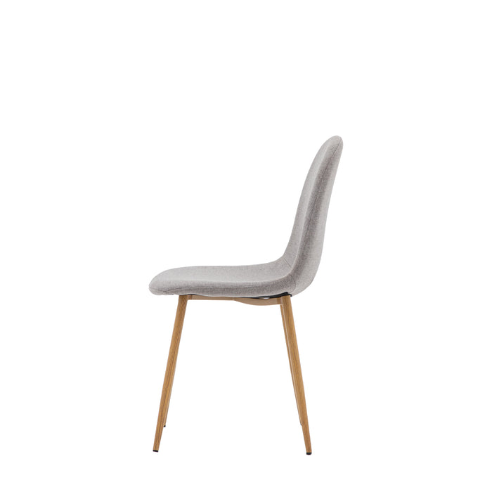 Millican Dining Chair Oak / Light Grey (