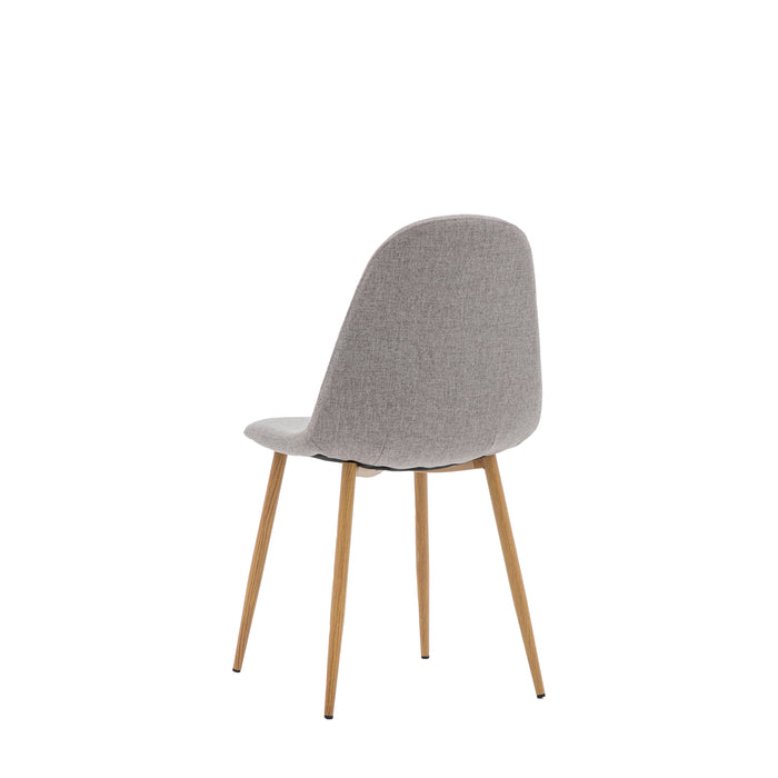 Millican Dining Chair Oak / Light Grey (