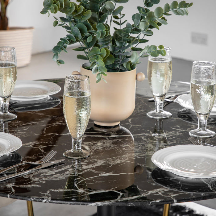 Fielding Dining Table Black Effect