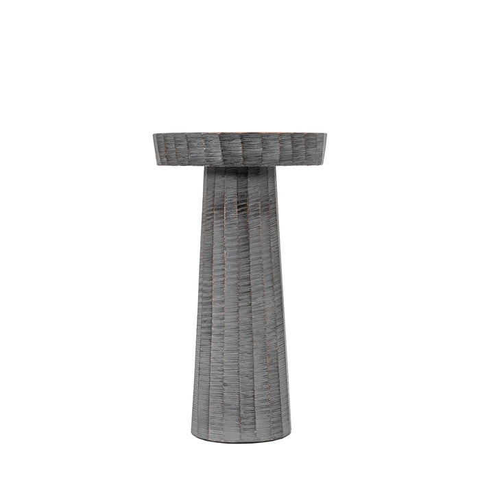 Enya Candlestick Small Antique Grey