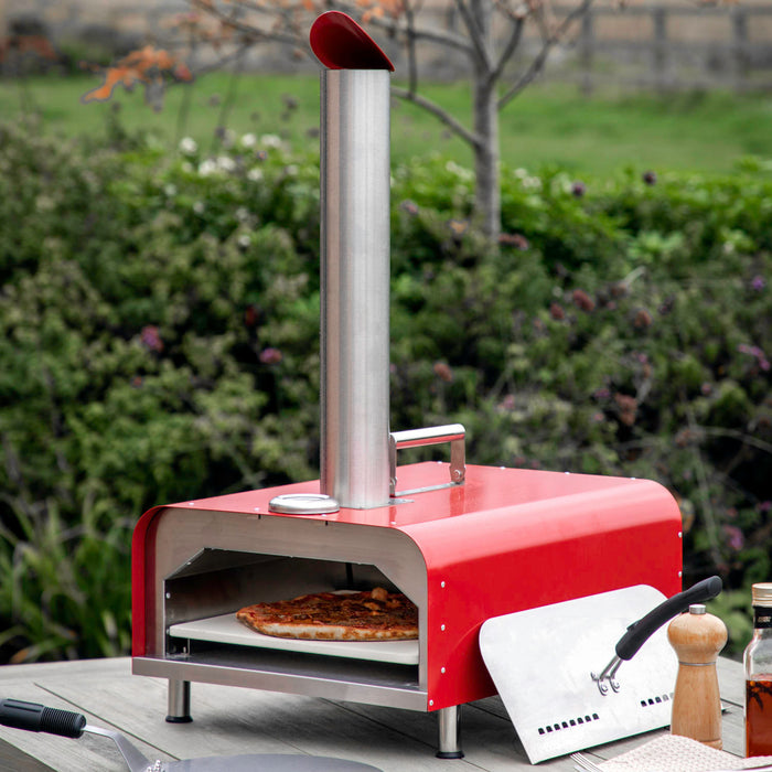 Sassari Pellet Pizza Oven Red