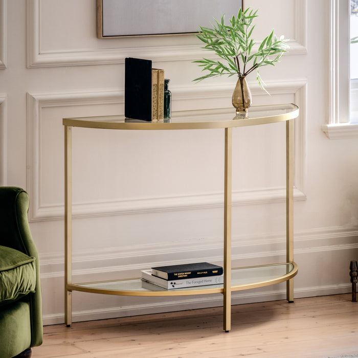 Hudson Console Table Champagne