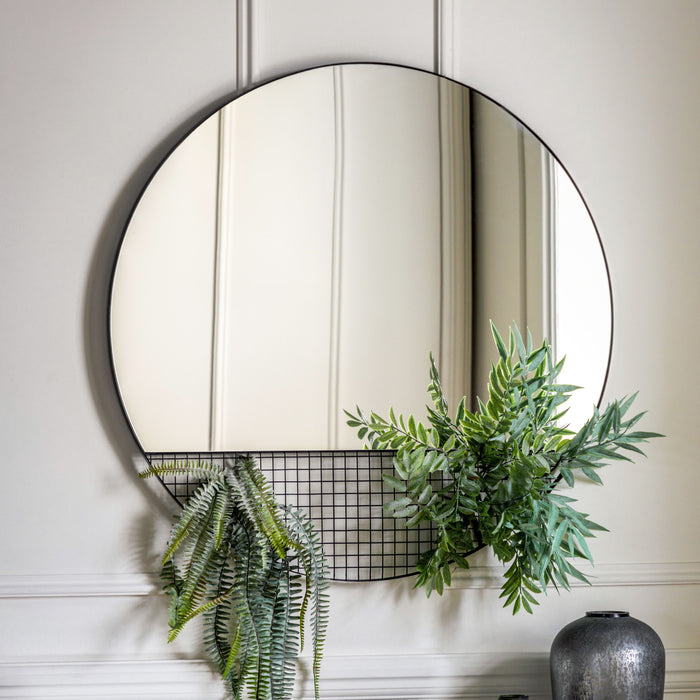 Roosevelt Mirror Black