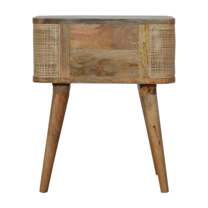 Woven Open Slot Bedside Table